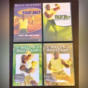 TAE BO & Billy’s Boot Camp Lot of 4 Exercise DVD’s